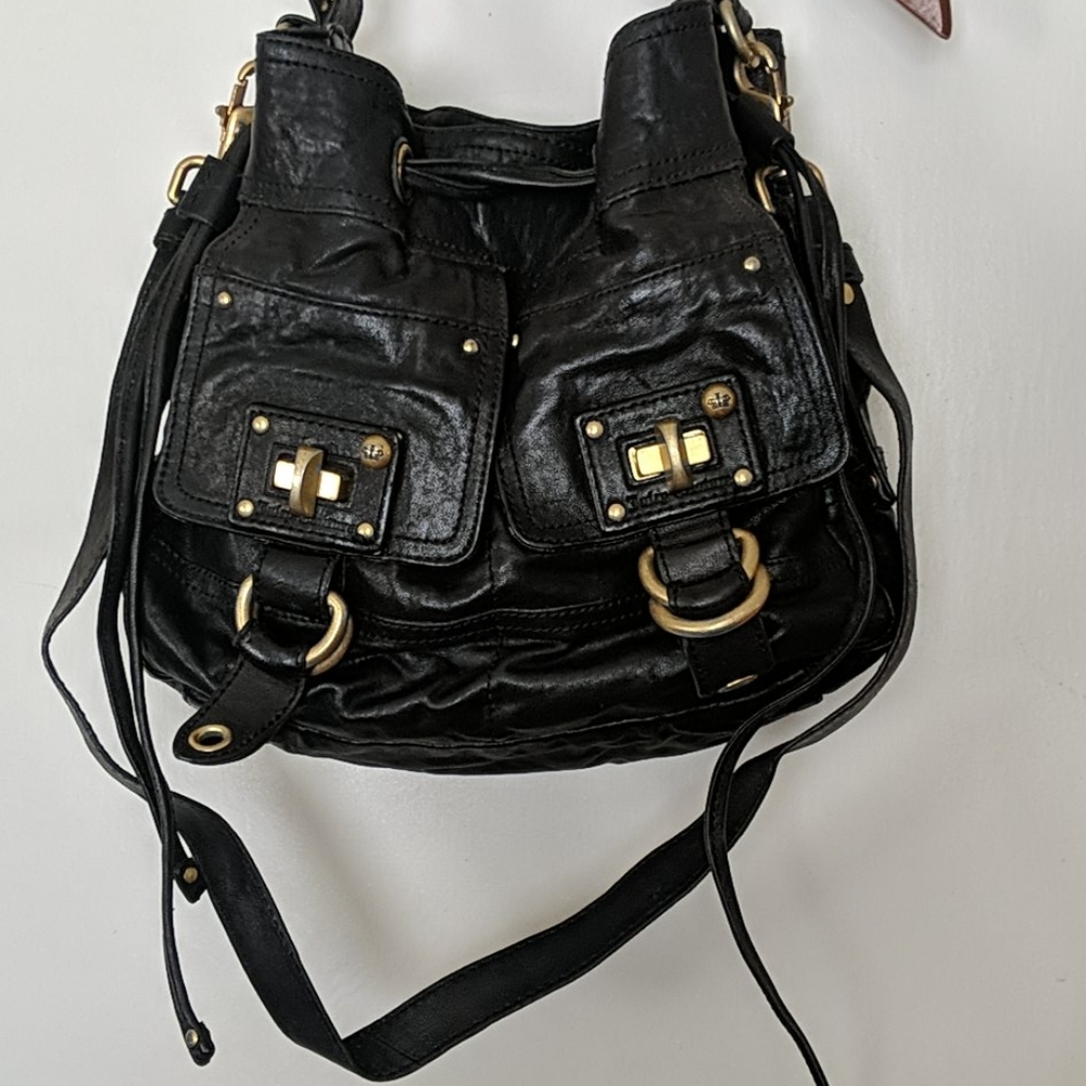 Juicy Couture Leather Boho Bucket Bag